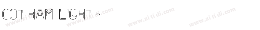 Cotham light字体转换